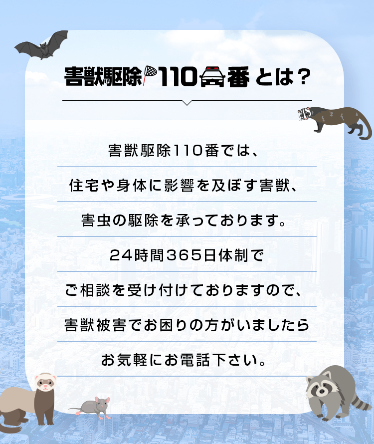 害獣駆除110番とは?